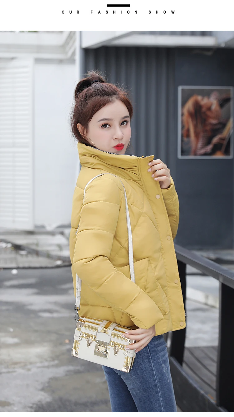 Tcyeek Winter Jacket Women Parkas Mujer Women's Down Cotton Jackets Feminine Hiver Warm Coat Fit Office Ladies Clothes 1986