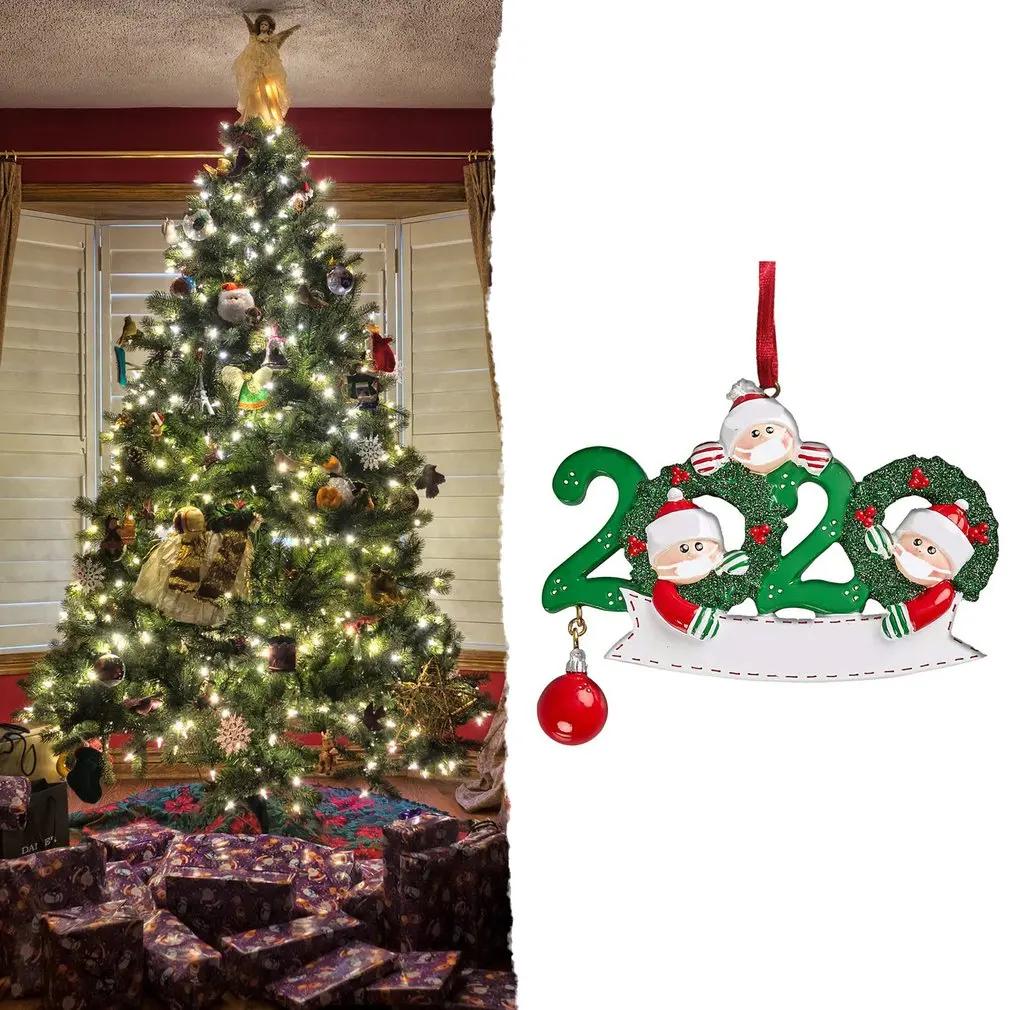 

2020 Christmas Ornaments DIY Name Greetings Christmas Birthdays Party Decoration Gift Product Personalized Family Ornament
