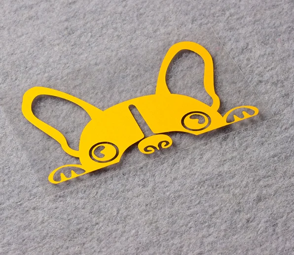 Виниловые наклейки для автомобиля с изображением милой собаки французского