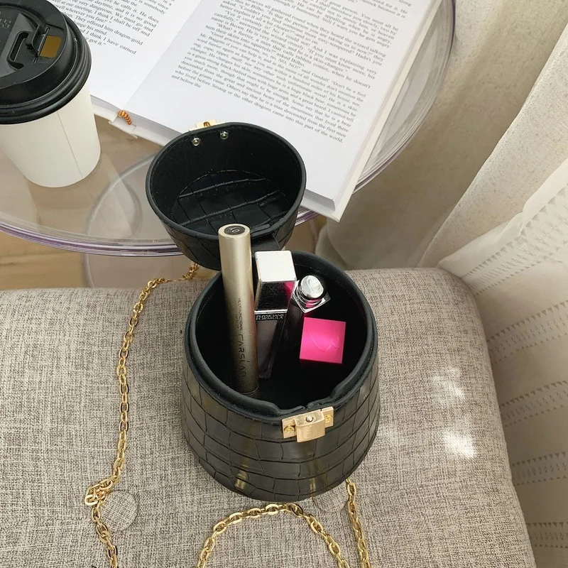 

2021 Fashion Women Gradient Pearl Crossbody Bags Classic Crocodile Pattern Purses and Handbags High Quality Lipstick Bag Bolsos