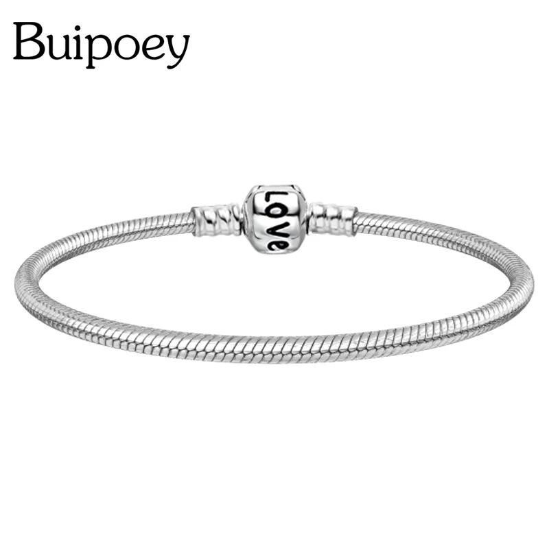 Buipoey очаровательный браслет с совой базовая цепочка змеиная цепь животное Микки