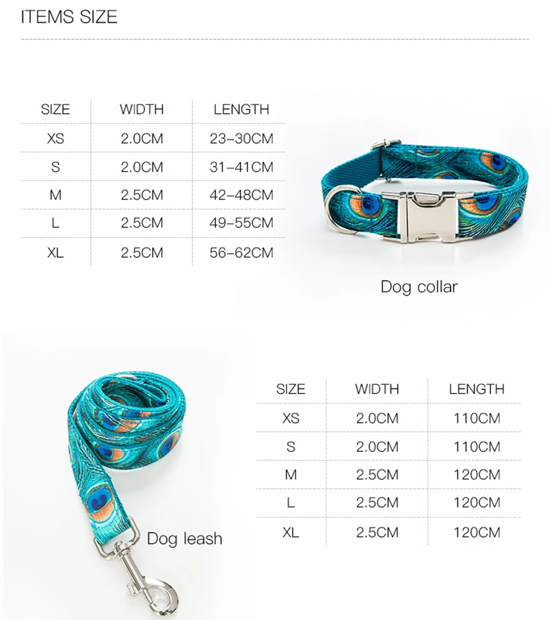 

Personalized Dog Collar Printed Bow Dog Leash Nylon Pet Collars Set Engraved With ID Adjustable Suitable French Bulldog Pug