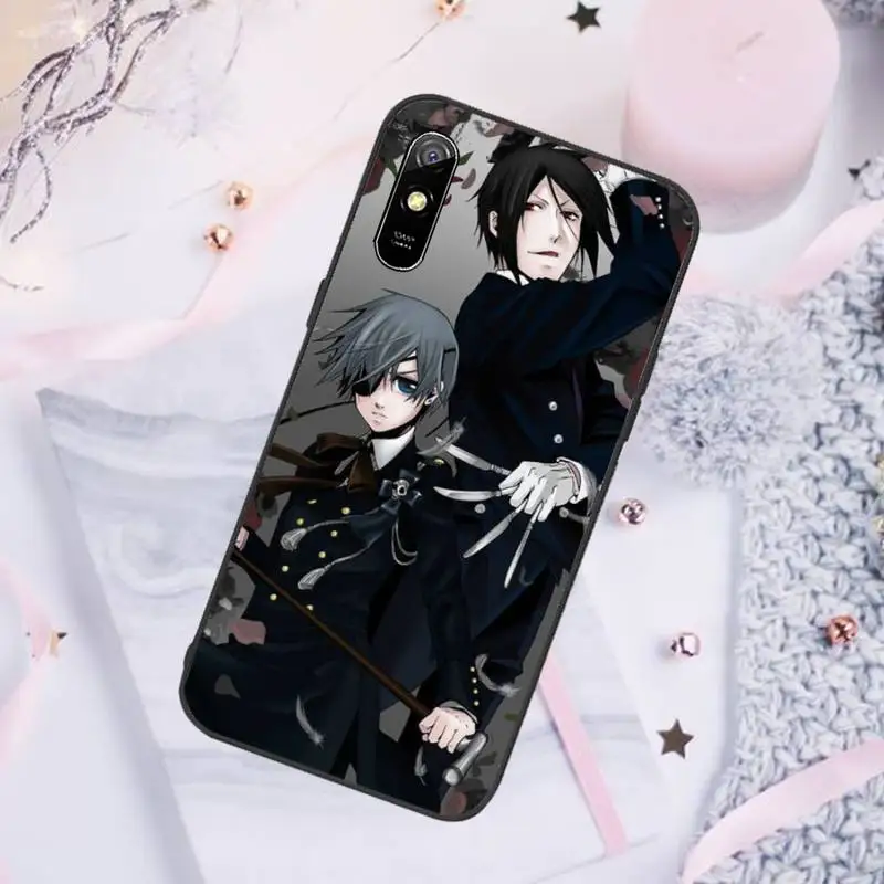 

Hot Black Butler Anime Phone Cases For Xiaomi Mi Redmi Note 7 8 9 pro 8T 9T 9S 9A 10 Lite pro