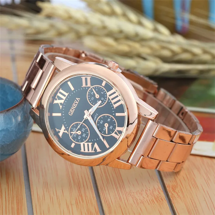 

New Brand 3 Eyes Silver gifts Casual Quartz Watch Women Stainless Steel Dress Watches Relogio Feminino Ladies Hot Sale