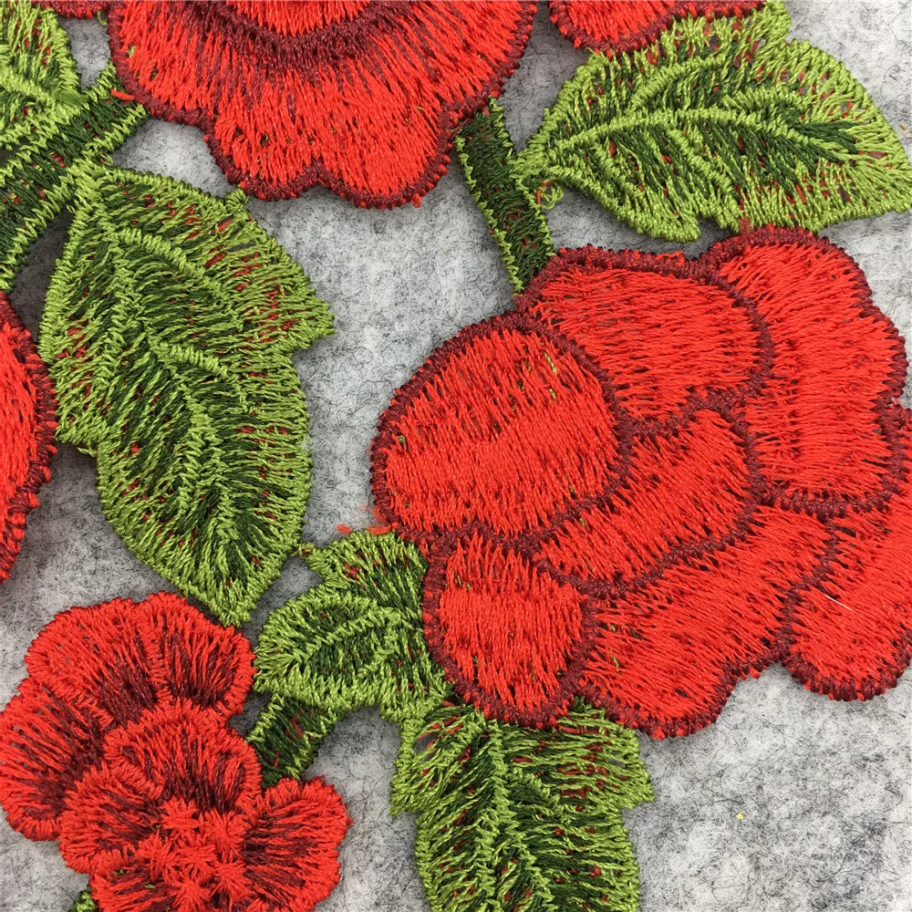 1 шт. распродажа воротник Венеция с блестками Цветочная вышитая аппликация