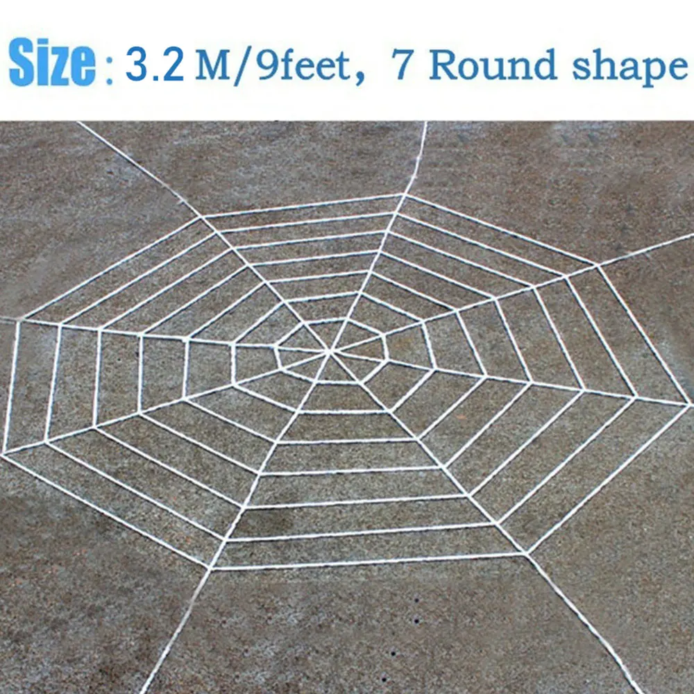 

Halloween Spiders Web 3 Size Stretchy Atmosphere Halloween Cobweb Props Giant Yarn