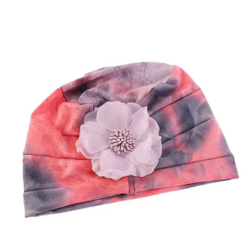 Мусульманские женщины тюрбан с цветком Рак Кепка chemo выпадение волос крышка
