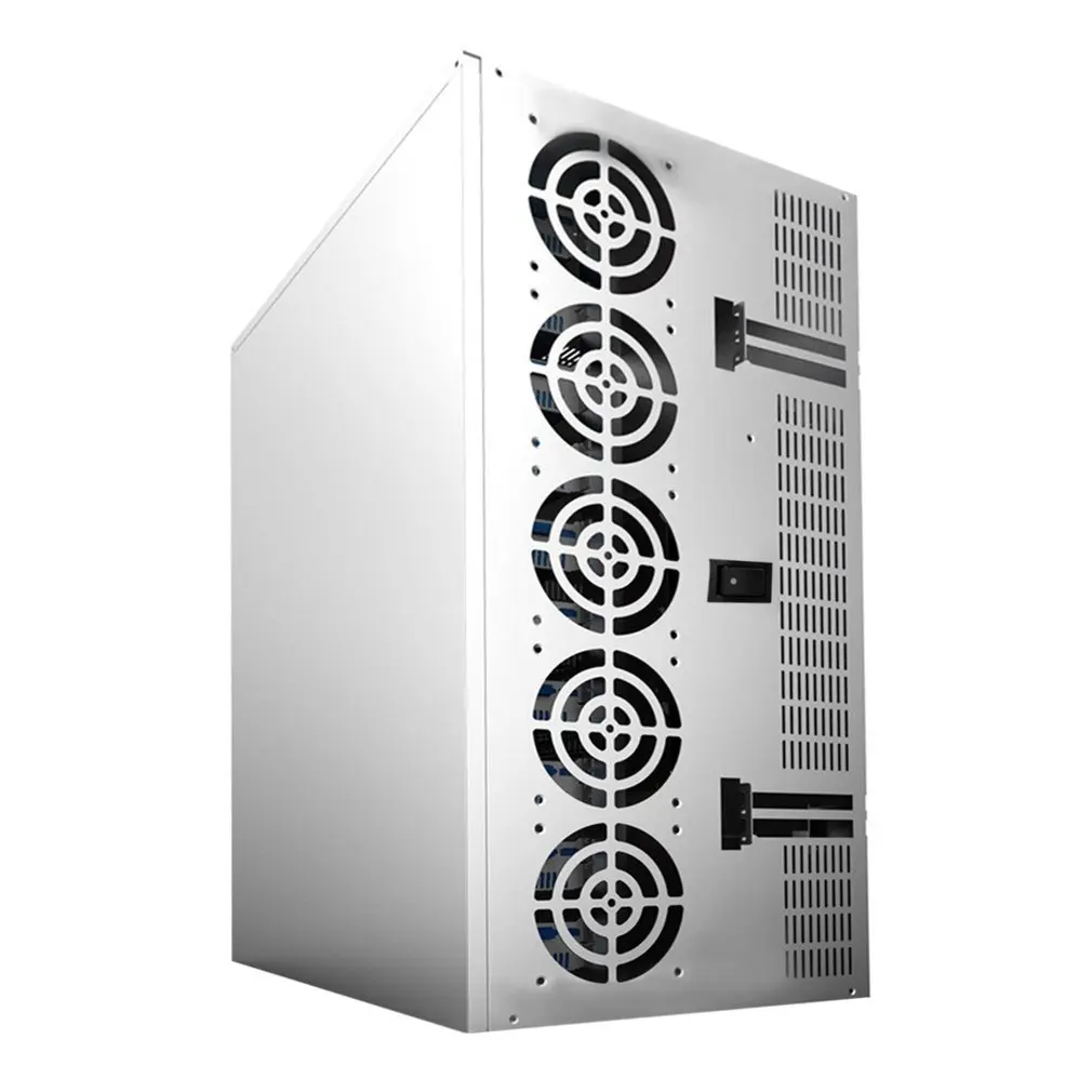 Крипто монета открытый воздух добыча рамка Rig графика чехол ATX Fit 12 GPU эфириум ETH и