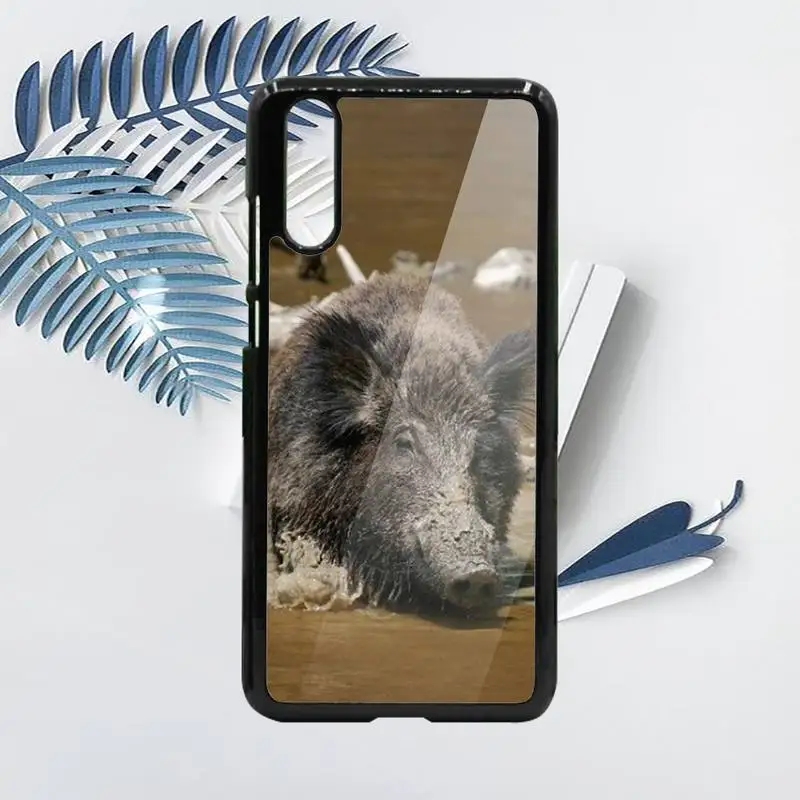 

Horror Wild Boar animal Phone Case PC For Samsung galaxy S note 8 9 20 10 e lite2019 plus pro ultra