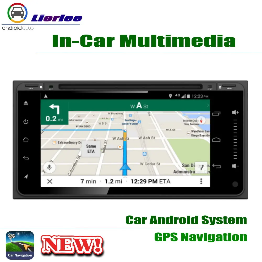 Автомобильный Android плеер для Toyota bB / Scion xB 2000-2005 7 "IPS ЖК-дисплей Экран GPS DVD