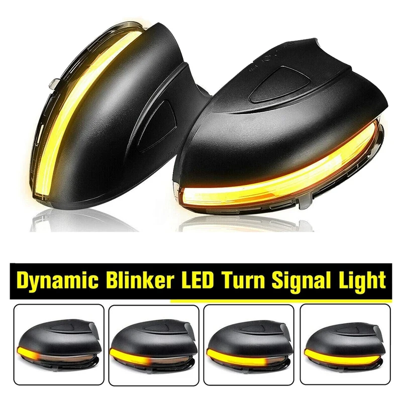 2X Автомобильный светодиодный динамический поворотник светильник ковой