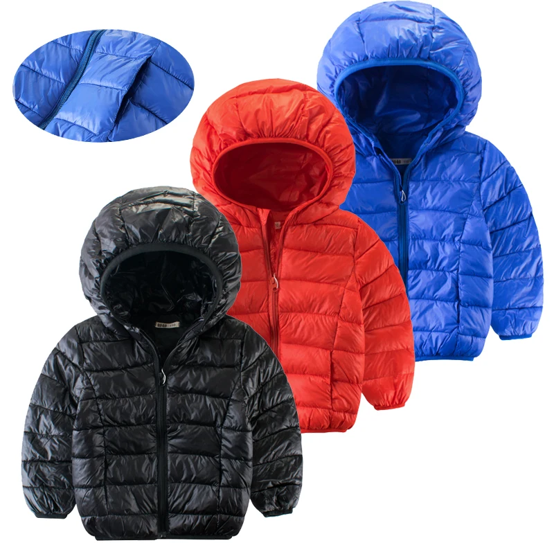 Зимние куртки для маленьких мальчиков однотонная теплая верхняя одежда с