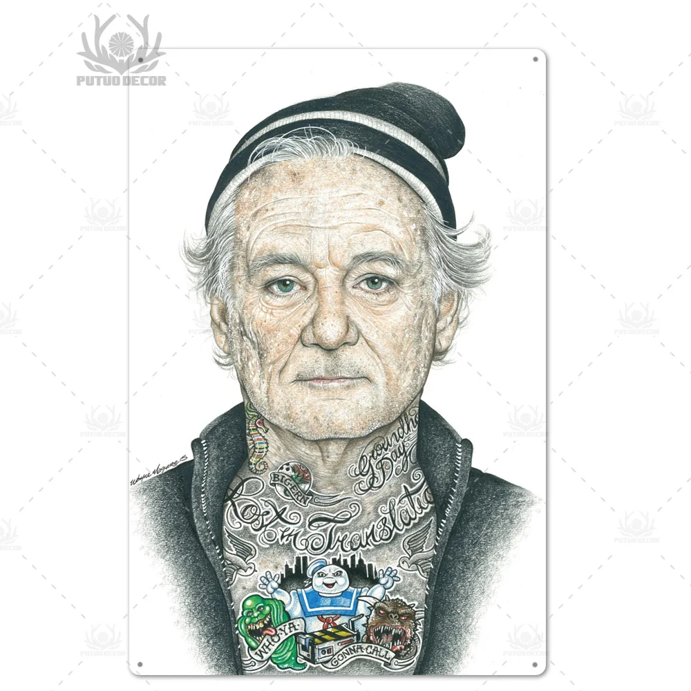 TH4558 Фильм звезда металлический плакат табличка Металл винтажный актер металлический знак оловянный Настенный декор для мужчин пещера Бар Паб Клуб - Цвет: TH4558