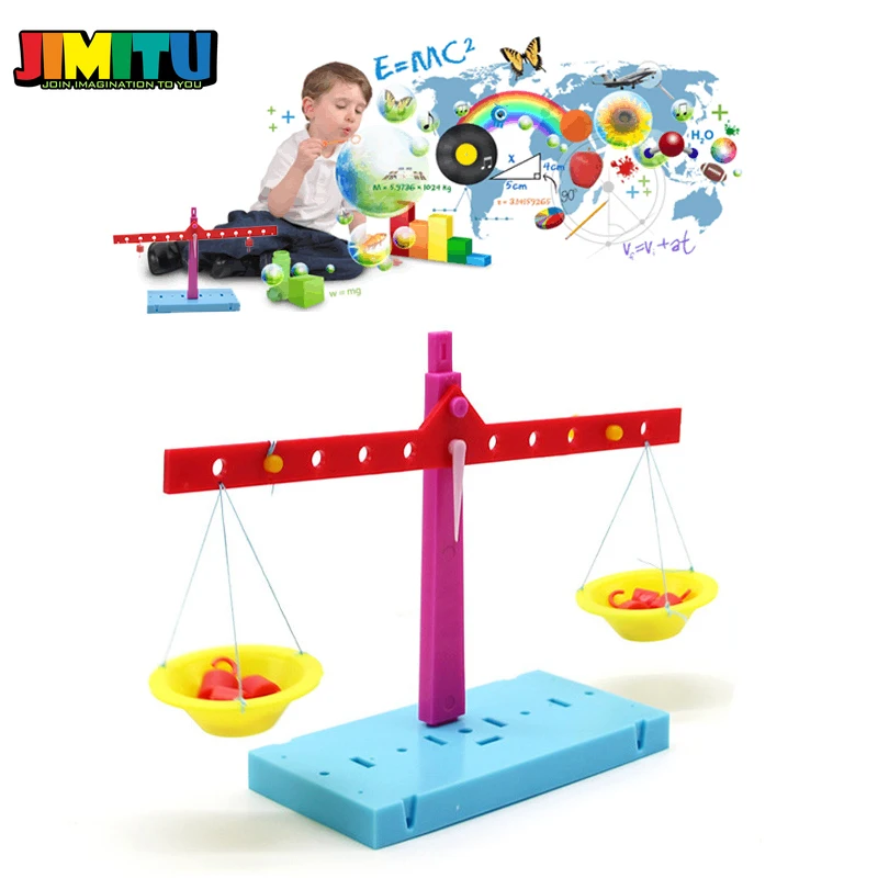 Wholesale plastic Educational Lever principle balance scale experiments DIY material Physics Teaching for kids Students | Игрушки и