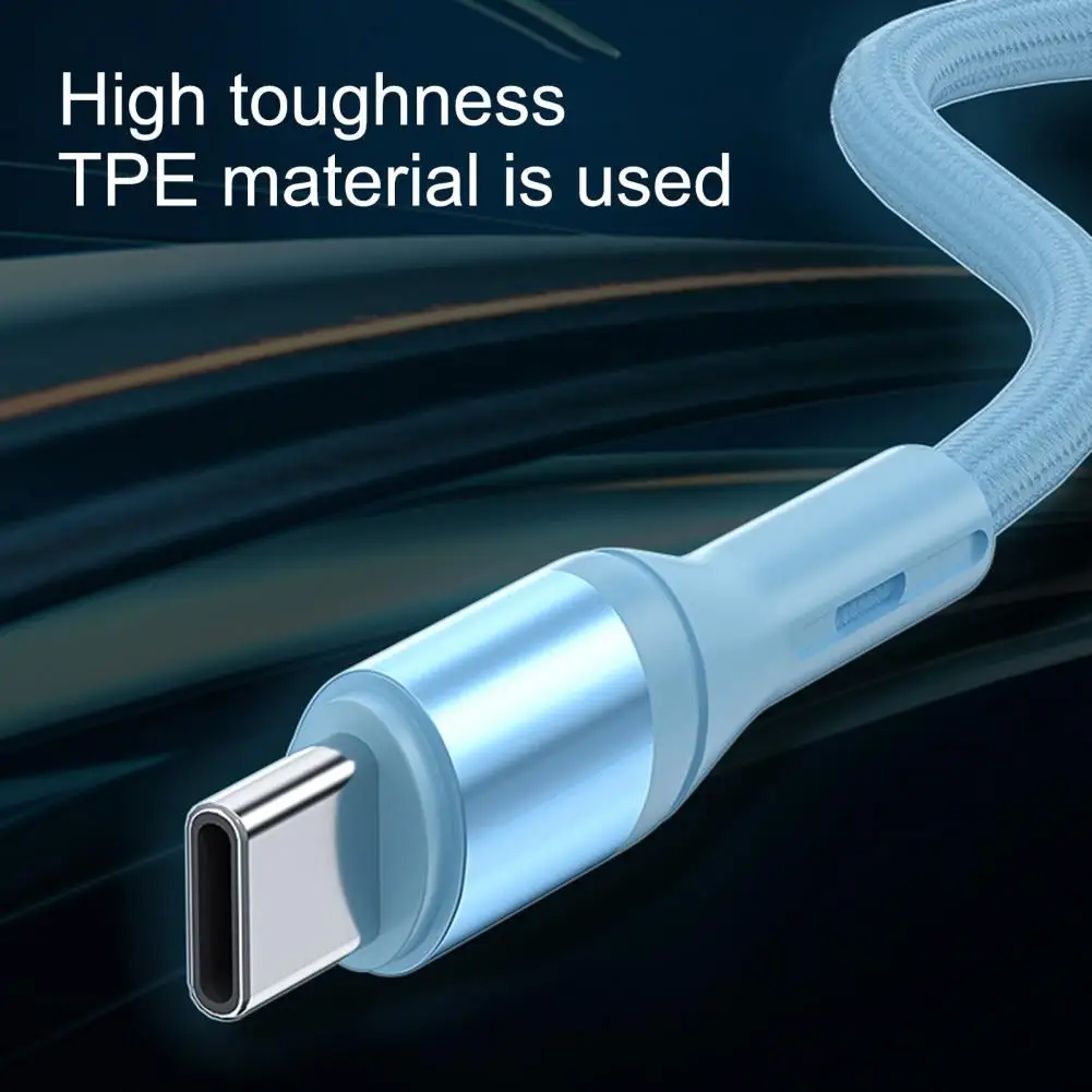 

Data Cord Practical Durable Anti-winding Type-C Fast Charge Data Cable for Mobile Phone Data Cable Charging Cord
