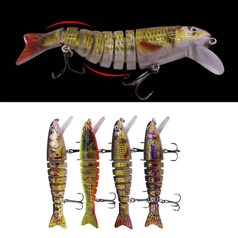 

2pcs 10.6cm Sinking Wobblers Fishing Lures Jointed Crankbait Swimbait 8 Segment Hard Artificial Bait For Fishing Tackle Lure