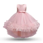 Кружевное разноцветное бальное платье для девочек-подростков, размер От 4 до 10 лет