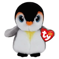 15cm ty beanie glitter big eyes pongo the grey white penguin cute plushies stuffed animals doll toys childrens birthday gift