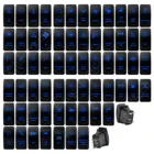 Водонепроницаемый синий светодиодный тумблер IP68 для автомобиля, лодки, ВКЛ.ВЫКЛ., ВКЛ.ВЫКЛ., переключатель света 12 В 20 А для морского вездехода, грузовика