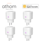 ATHOM Homekit ЕС Франция WiFi смарт-разъем Siri Голосовое управление выход 16 А домашняя Автоматизация