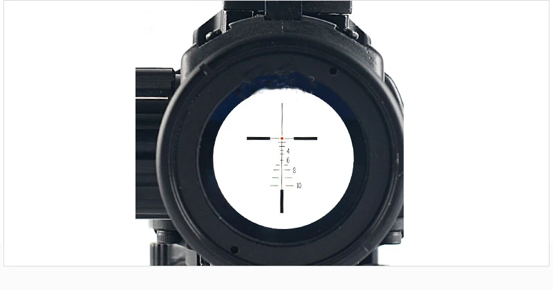 Тактический QD 1X-4X винтовочный прицел Быстрый съемный 1-4X Регулируемый двойной прицел с теневой крышкой для страйкбола, охоты, стрельбы