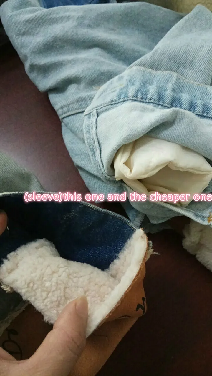 [DEAT] зимние женские модные трендовые новые модели Харадзюку из овечьей шерсти с отворотами утолщенная джинсовая куртка AI580