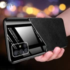 Чехол XUANYAO для Samsung Galaxy A51, A71, A81, жесткий металлический кожаный чехол для A12, A21S, A31