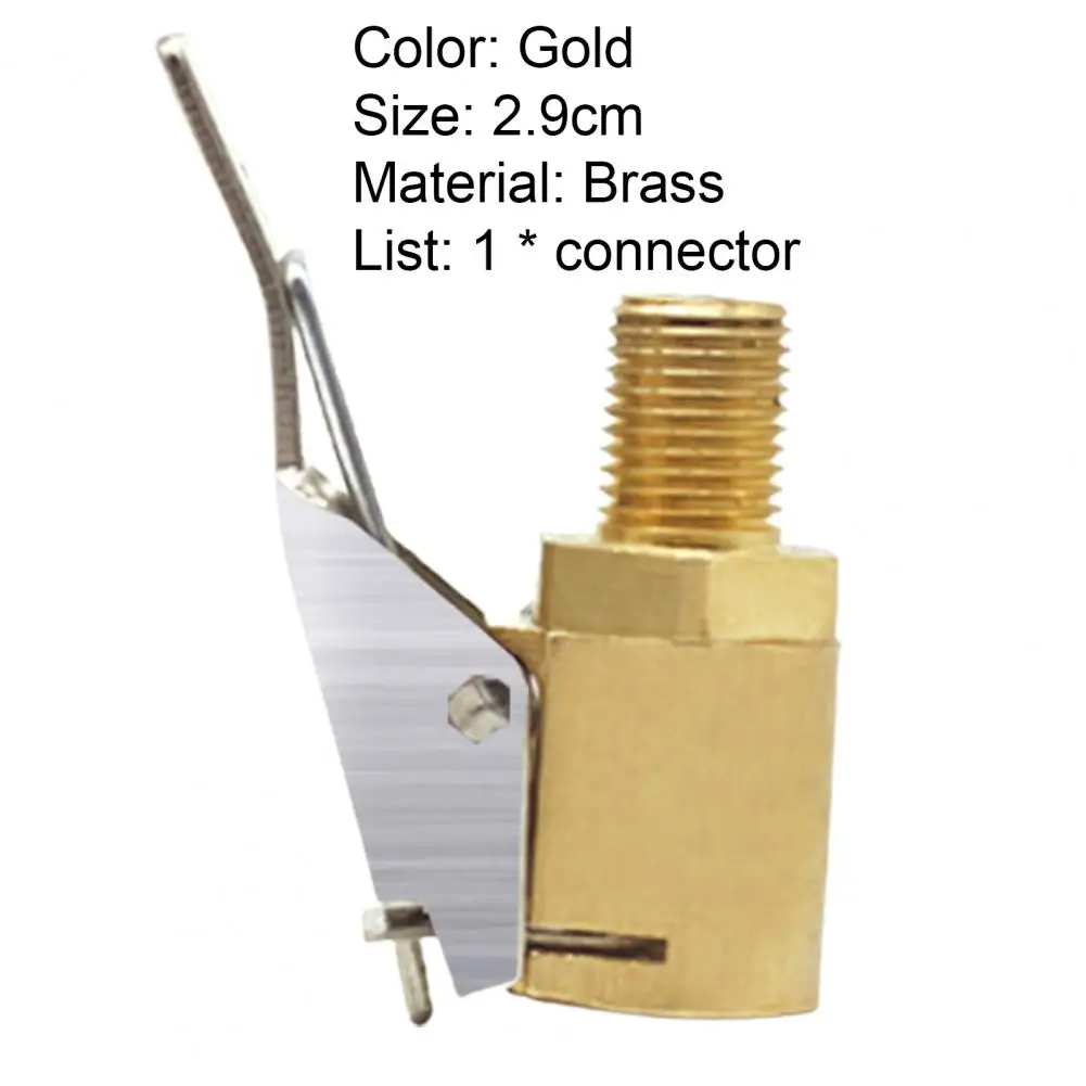 

Air Chuck Corrosion Resistant Labor-saving Brass Tire Gauge Chuck Supplies for Car