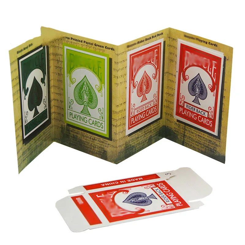 1set 3D Advertising Magic Tricks Card For Professional Magicians Deck Appearing Magia Magician Close Up Gimmick Props