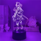 Ночной светильник Genshin kaedeхара Kazuha, 3D Светодиодная игра, атмосфера, мультяшная модель genshin светильник