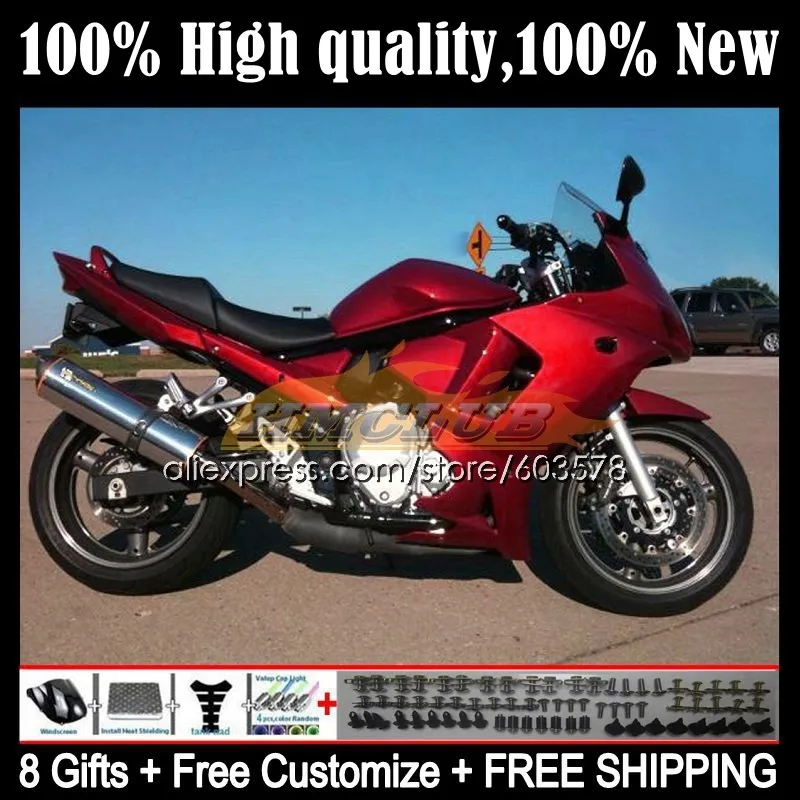

GSX650F For SUZUKI KATANA GSXF 650 08 09 10 11 12 13 14 15CL.82 GSXF650 2008 2009 2010 2011 2012 2013 2014 Fairing Wine red good