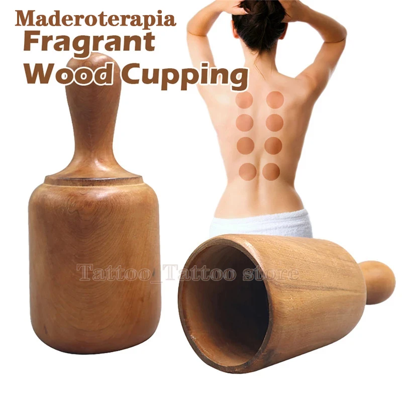 

Wood Therapy Cups Fragrant Vacuum Cupping Cup Cellulite Suction Cup Therapy Back Body Anti-cellulite Massage Health Care Tool