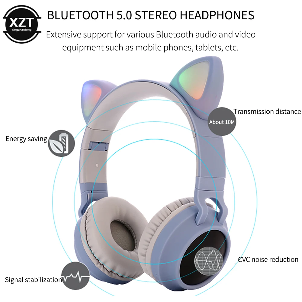 Bluetooth-гарнитура с кошачьими ушками и светодиодсветильник кой | Электроника