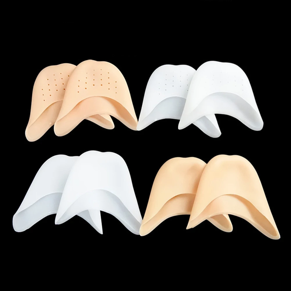 2pcs Silicone Gel Toe Pads Ballet Hallux Valgus Orthotics Brace Shoes Pads Foot Care Bunion Free Protector Cushion Pads Inserts
