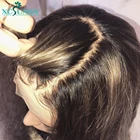 Парики из искусственных волос с шелковой имитацией кожи головы 5 Х5, бразильские фронтальные парики Remy, с детскими волосами, предварительно выщипанные xcsunny