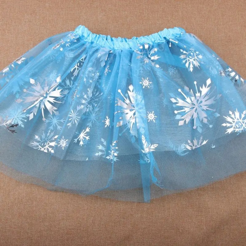 

Toddler Kid Girl Ballet Dance Bowknot Mini Tutu Skirt Glitter Metallic Snowflake Coating Multi Layer Party Tulle Pettiskirt 2-9T