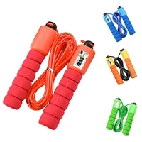 2 9m jump rope with electronic auto speed counter adjustable skipping rope wire exercise workout equipment gym accessories