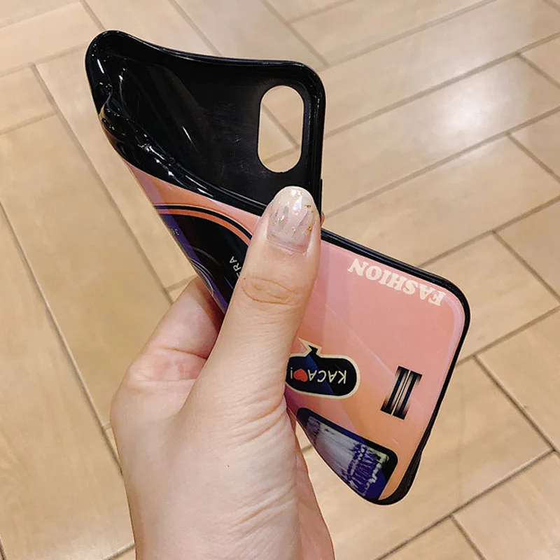 Мягкий чехол YSW для Xiaomi Mi A2 Lite A1 Max 3 Redmi Note 5 Pro S2 Plus с синей подсветкой в форме камеры