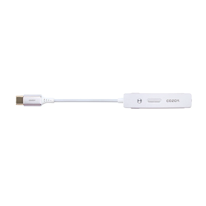 Silver COZOY TAKT C SABRE9018Q2C портативный DAC Amp 32 бит/384 кГц DSD HiFi Декодер Усилитель Тип C/USB C 3,5 мм TRS разъем - Цвет: Silver