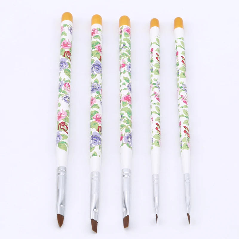 5 шт./лот высококачественные кисти для ногтей набор кистей рисования УФ гель