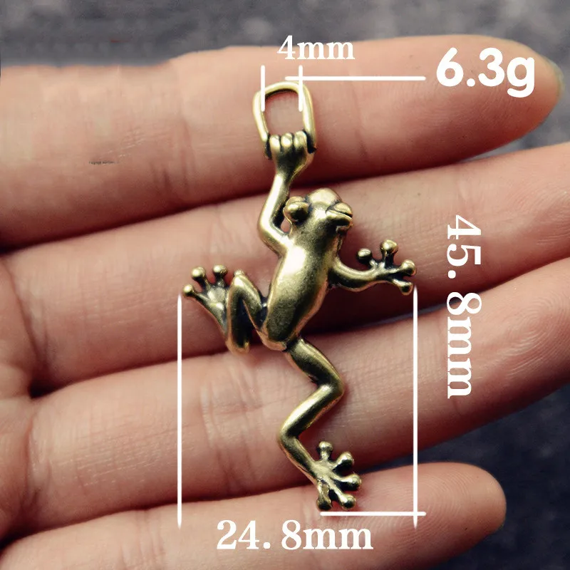 Новинка карманные фигурки мини из чистой меди лягушек латуни lucky Статуэтка