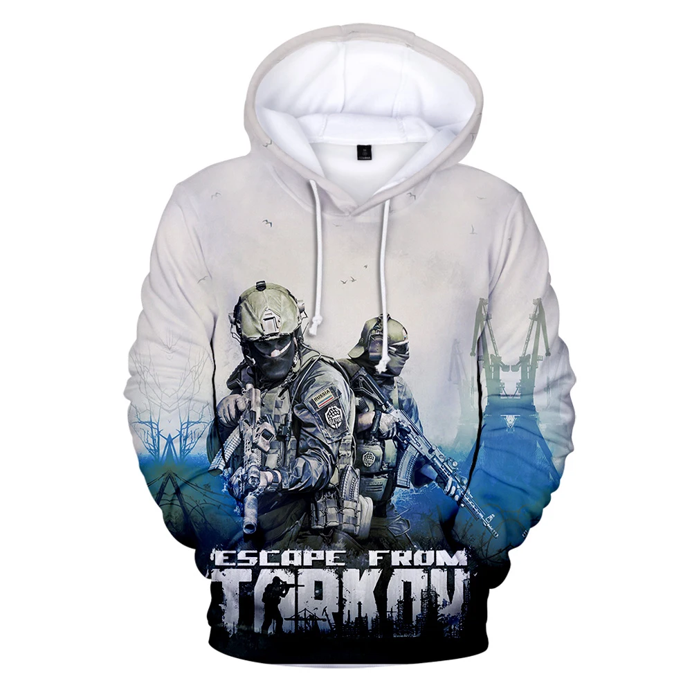 

2021 Popular game Escape From Tarkov 3D Hoodies Men Women Fashion Classic Game Hoodies Personality Sweatshirts Tops Teen Clothes