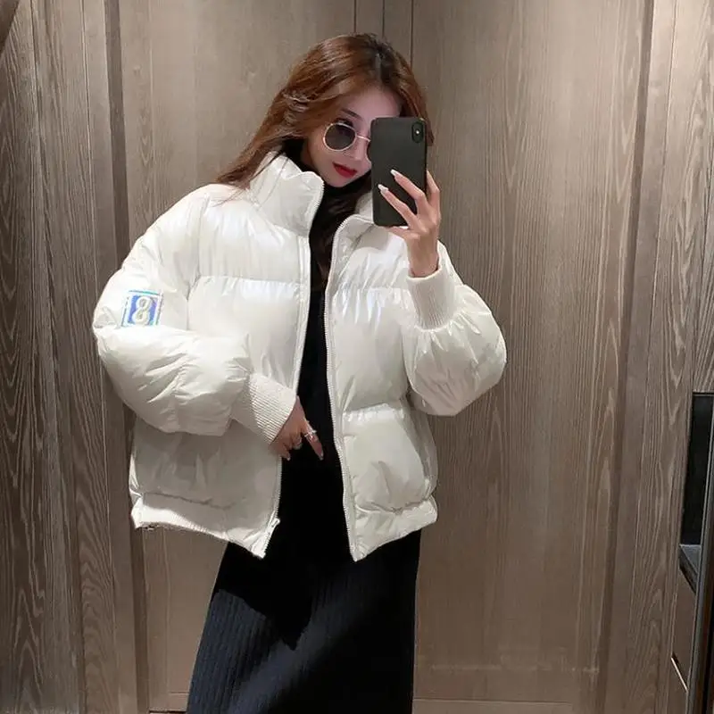 

New Warm Autumn Winter 2020 Women Coats Fashion Long Sleeve Zipper Jackets Solid Slim Thick Female Casual Bread Outerwear