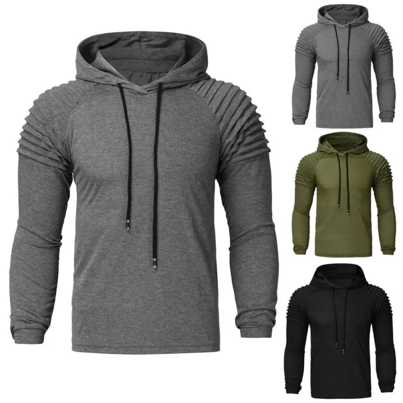 Новинка мужские облегающие толстовки для тренажерного зала бодибилдинга