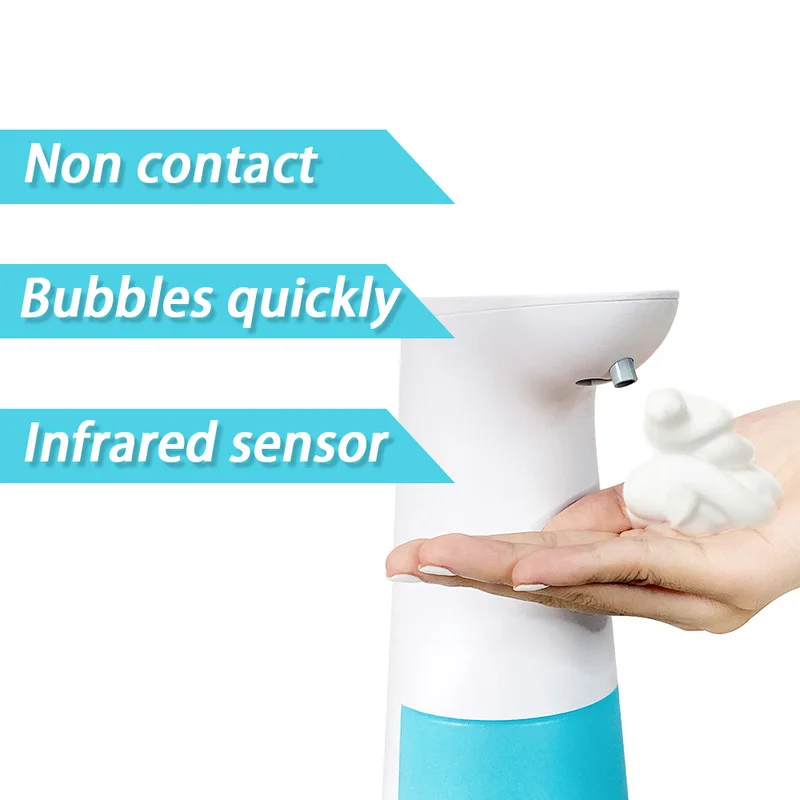 

New Arrival Automatic Foam Soap Dispenser For Kitchen Smart Liquid Sensor Soap Touchless Dispenser For Bathroom 200ml Mini