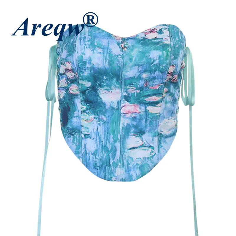 

2021 Side Tie Waistband Spring New Fashion Sexy Print Tie Waistband