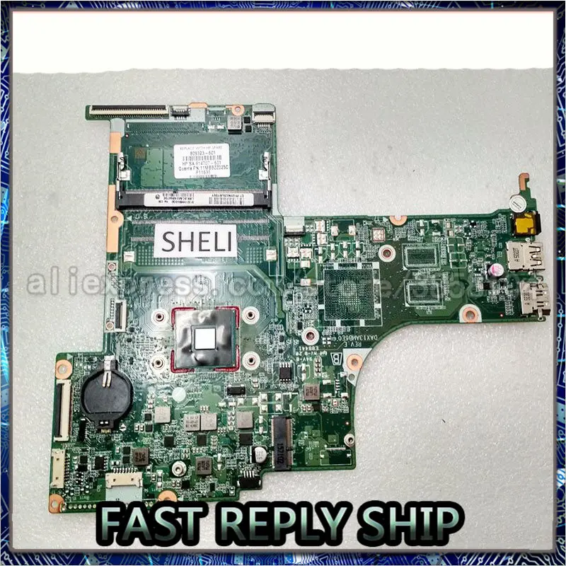 

809323-501 809323-001 DAX13AMB6E0 X13A SHELI для HP 17-G025DS PAVILION ноутбук ПК 17-G N3700U Материнская плата ноутбука 809323-601