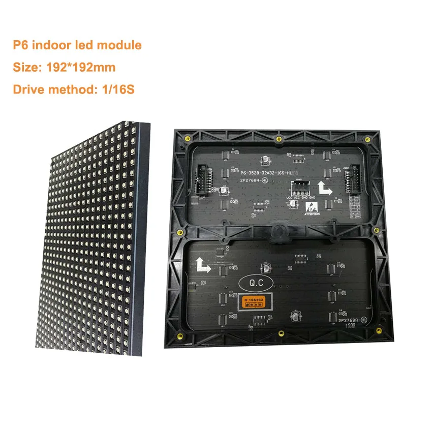Бесплатная доставка 32*32 пикселя светодиодный ekran для помещений P6 модуль smd3528 192x192