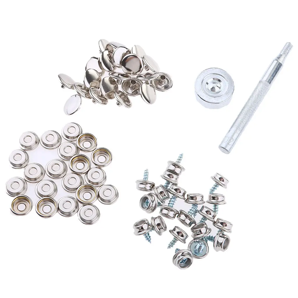 

1 Set of Push Button Screw Mounting Kit 3/8 '' Screw Snap Cover