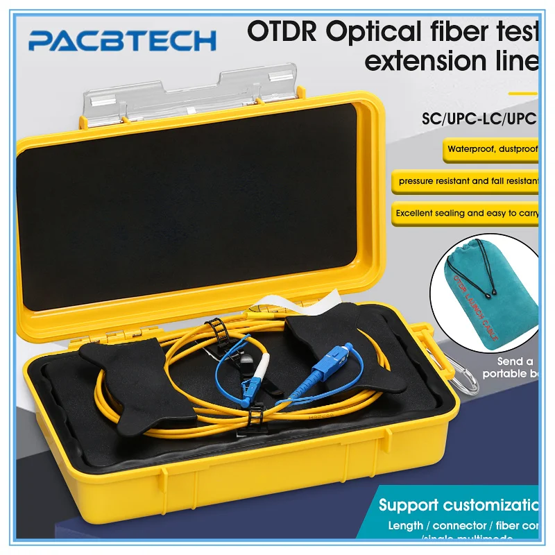 

SC/UPC-LC/UPC OTDR Zone Eliminator,Fiber Rings ,Fiber Optic OTDR Launch Cable Box 500M 1Km 2Km SM 1310/1550nm